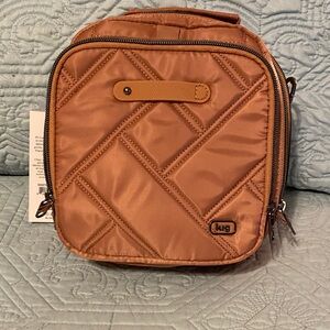 Lug Skeeter Bridge Quilted Crossbody Bag Chai Latte NWT